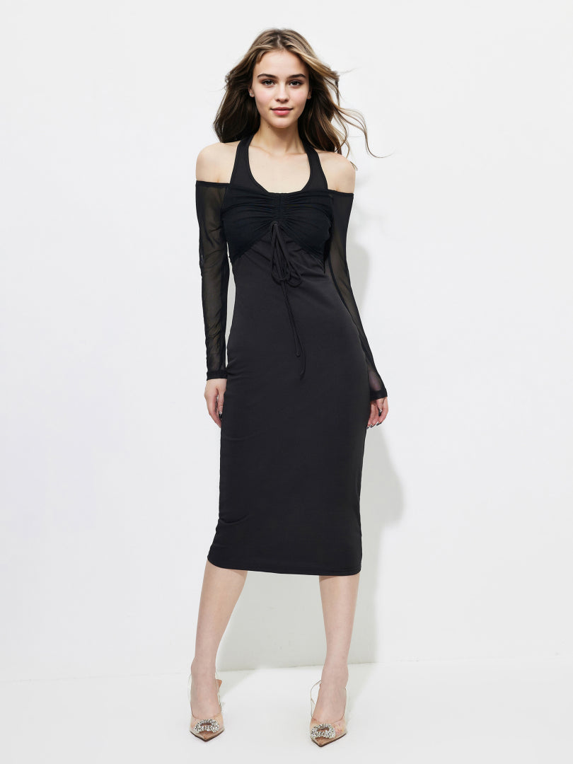 Patchwork Bodycon Dress 1257702