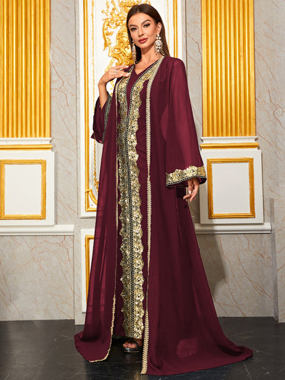 Color Block Arabian Dresses 1286902