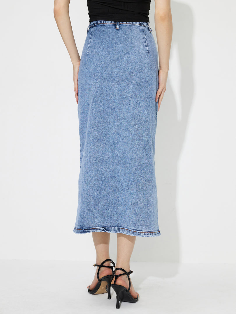 Denim Straight Skirt 1236672