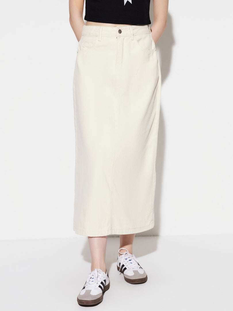 Denim A-Line Skirt 1281352