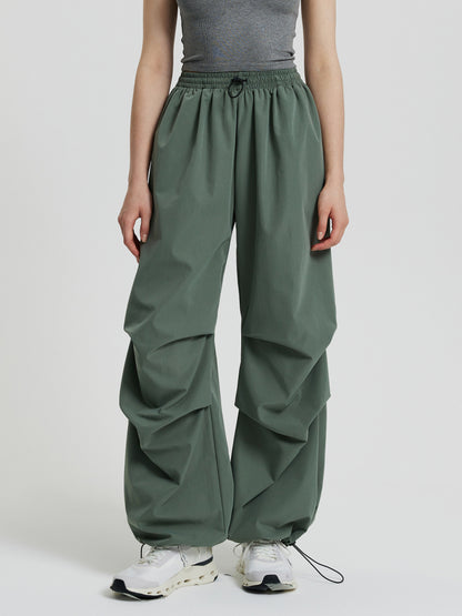 Gathered Straight Leg Pants 111827