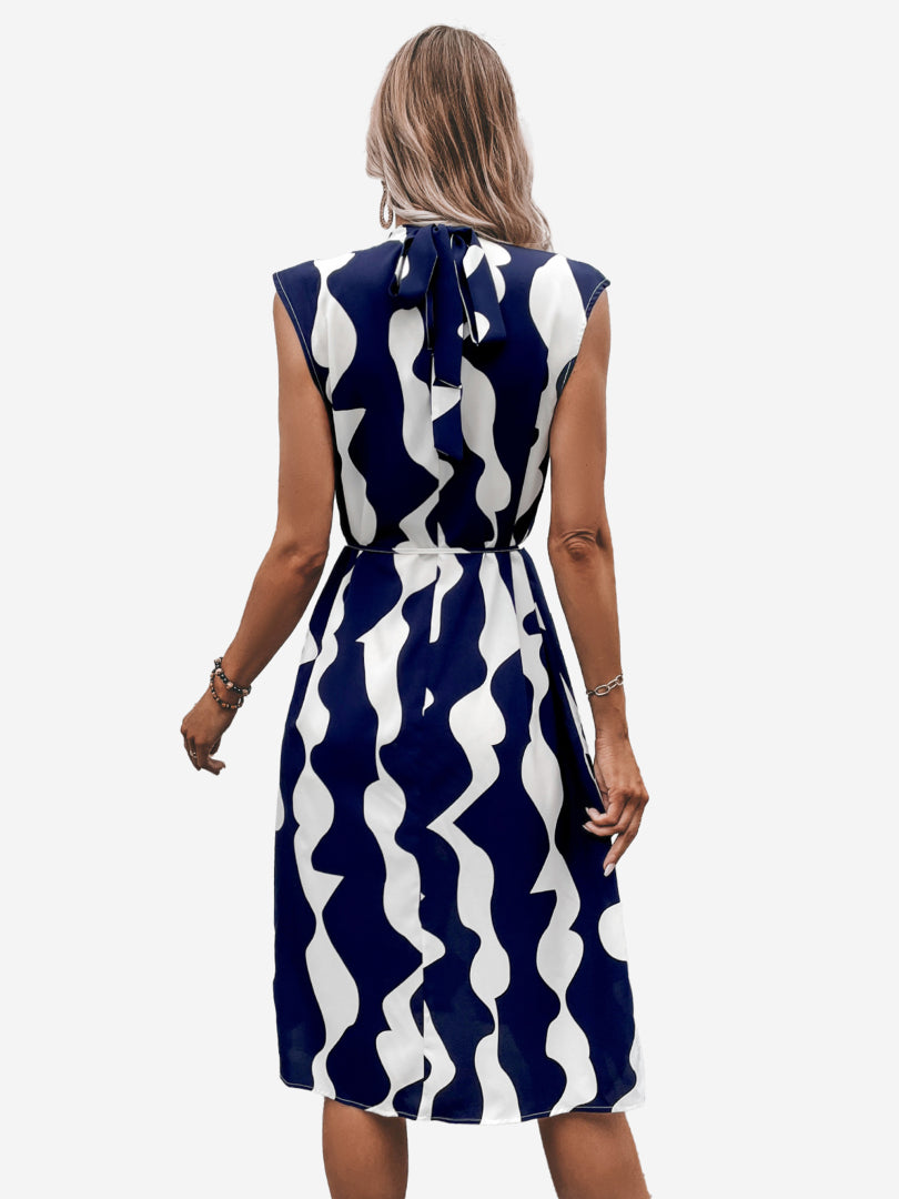 Belted A-Line Dress 1243582
