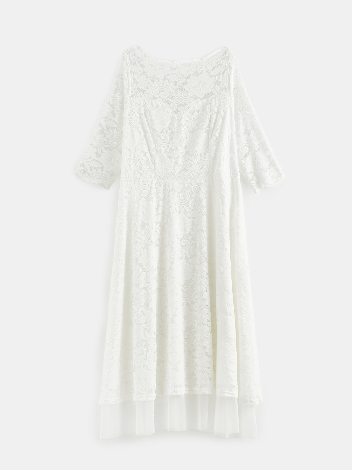 Plus Size Lace A-Line Dress 121219