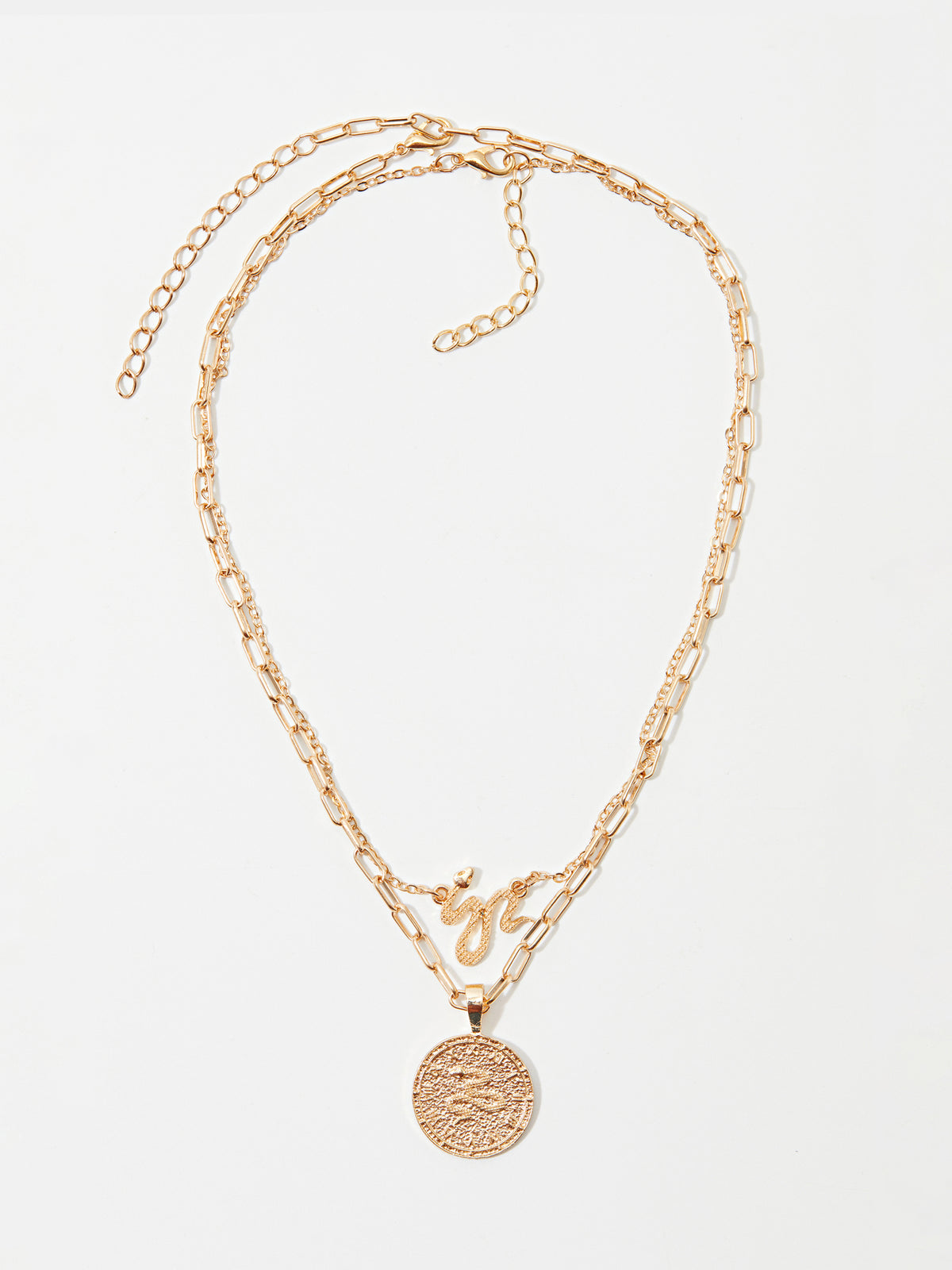 Set Of Two Snake Design Necklace 120585