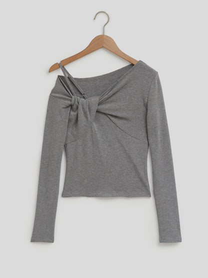 Cut Out Pullover T-Shirt 117851