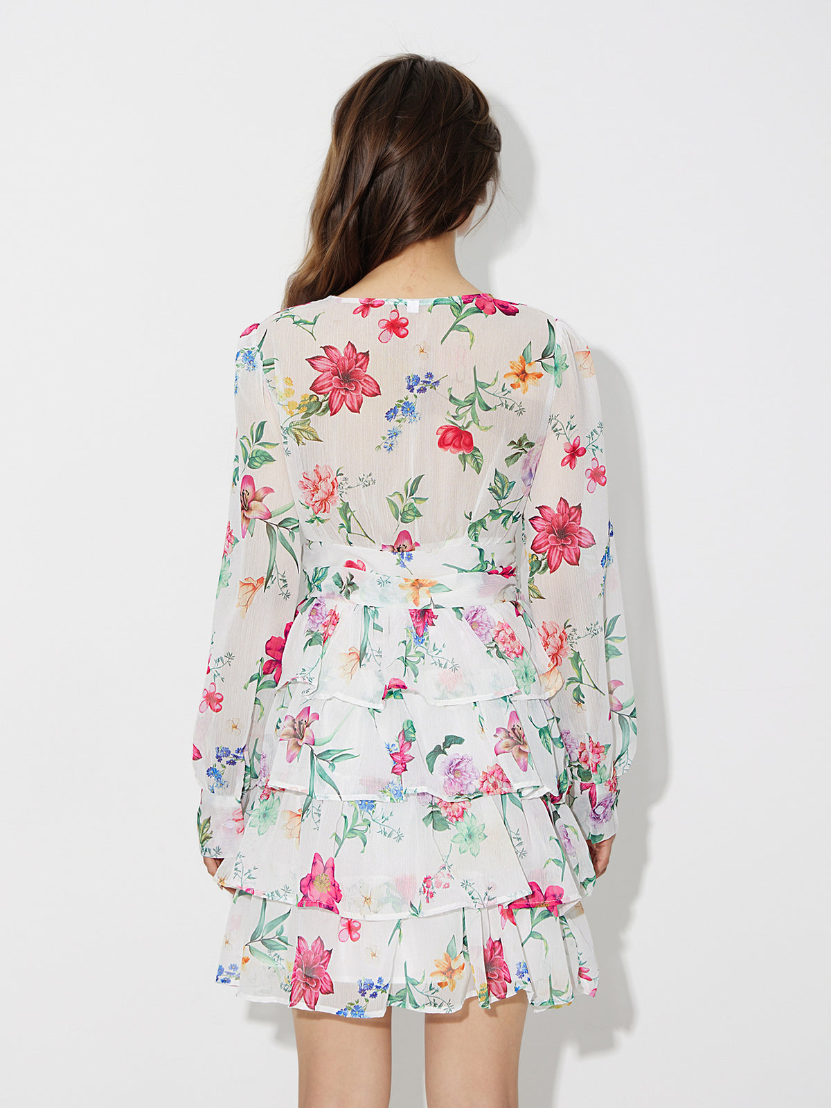 Printed A-Line Dress 120802