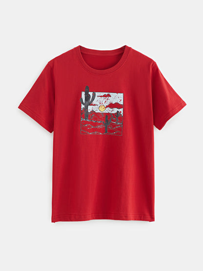 Printed Pullover T-Shirt 120401