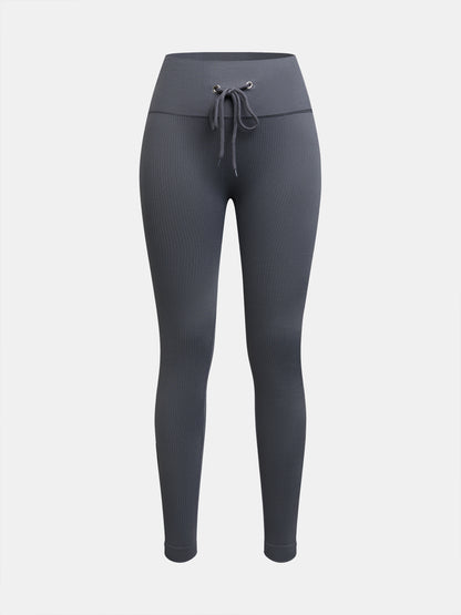 Drawstring Closure Gym Tights 118314