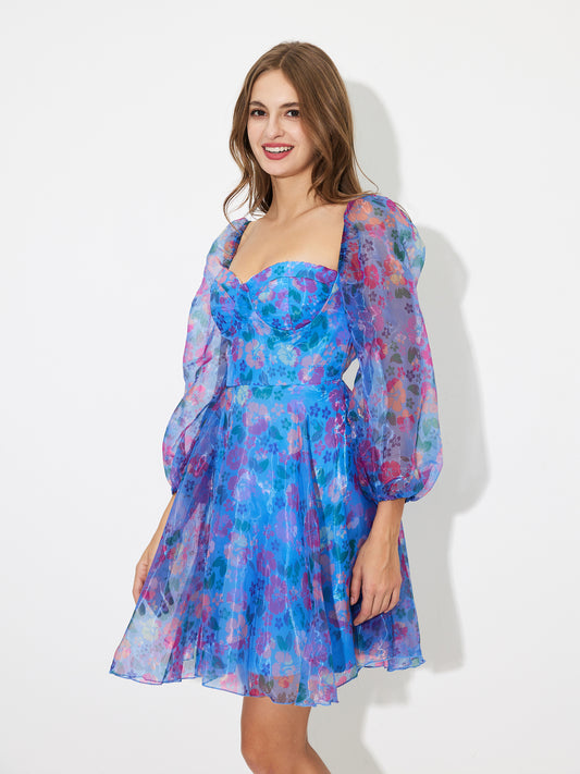 Sheer A-Line Dress 119889