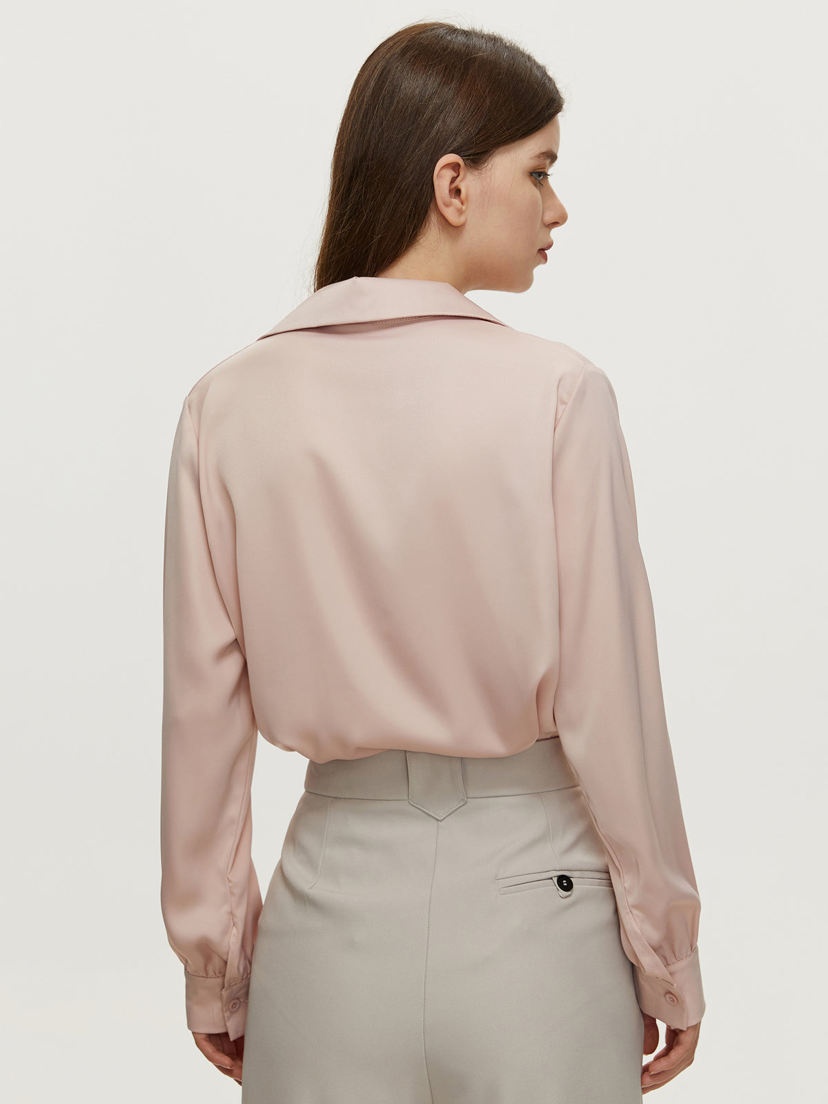 Basic Satin Blouse 108557