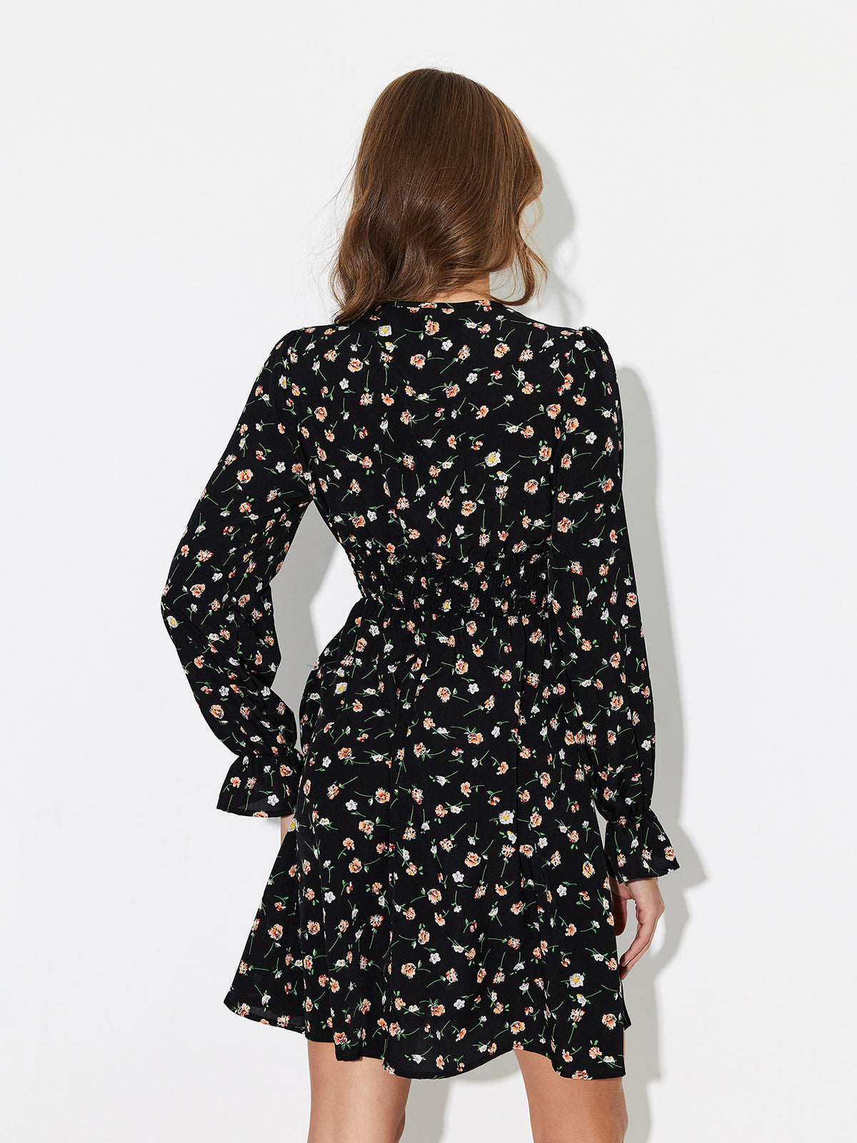 Ruffle A-Line Dress 119306