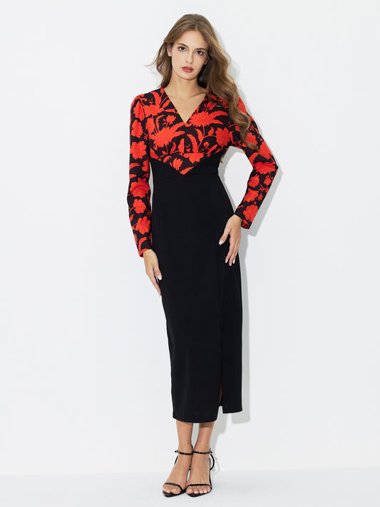 Printed Bodycon Dress 117922