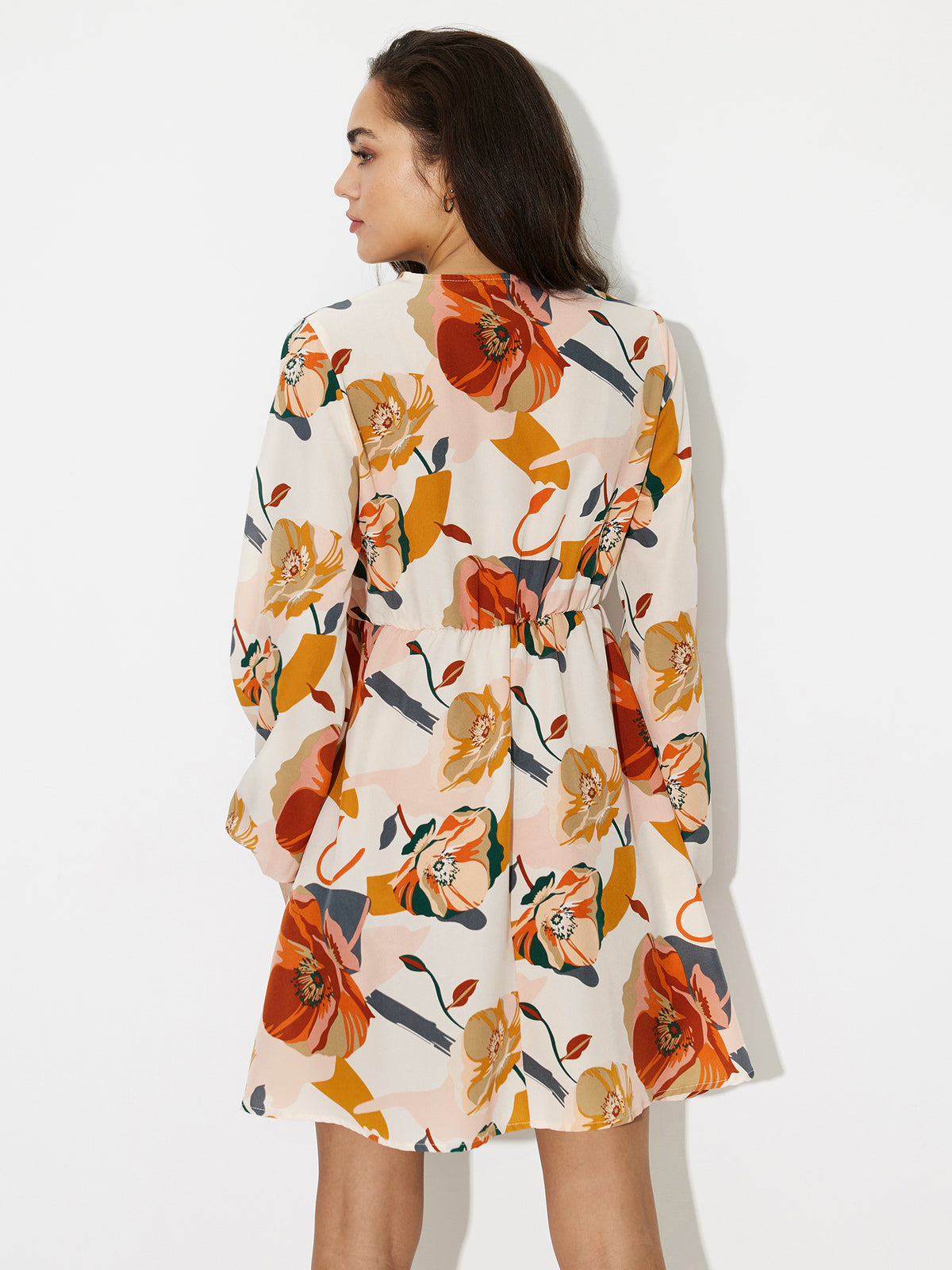 Printed A-Line Dress 119158