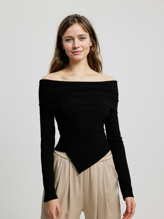 Asymmetric Pullover T-Shirt 113767