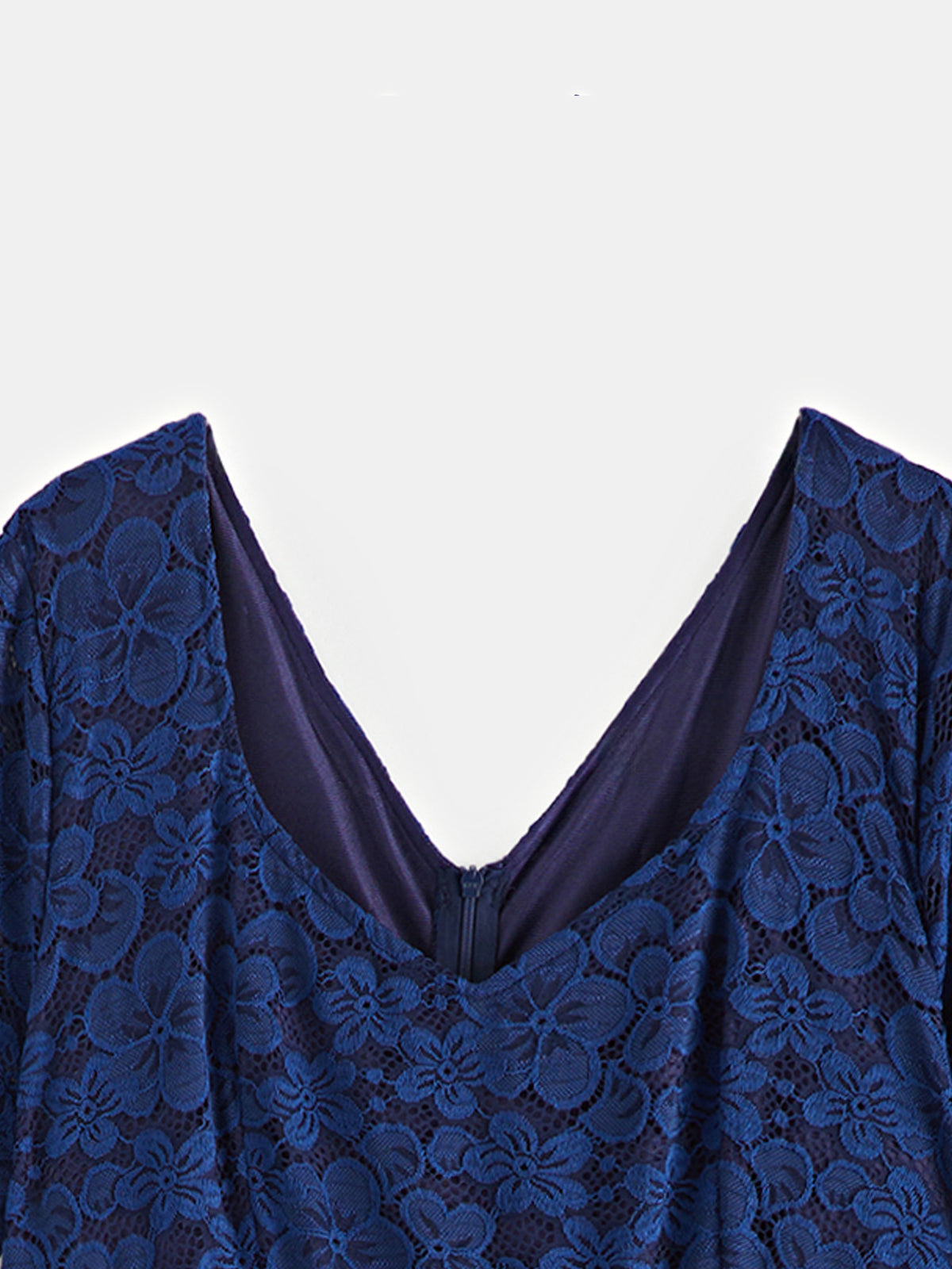 Plus Size Lace A-Line Dress 121227