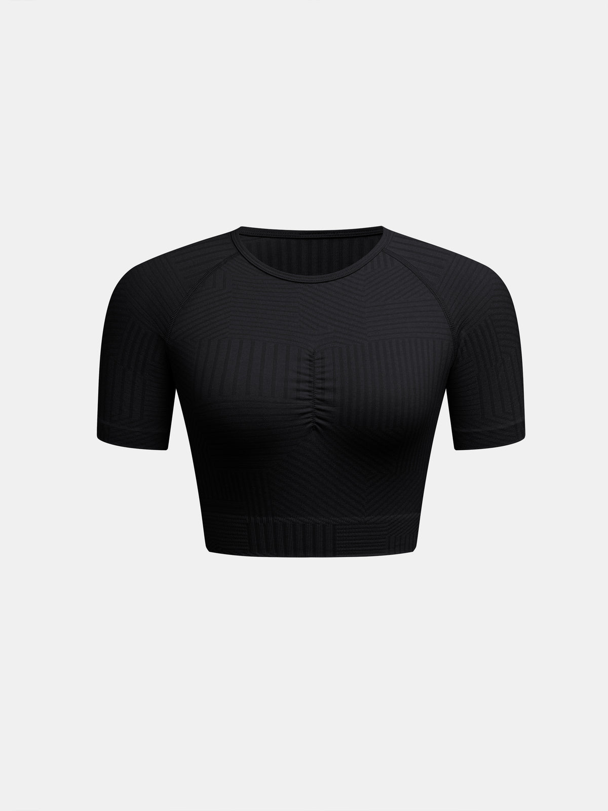 Striped Cropped Sports T-Shirt 120347