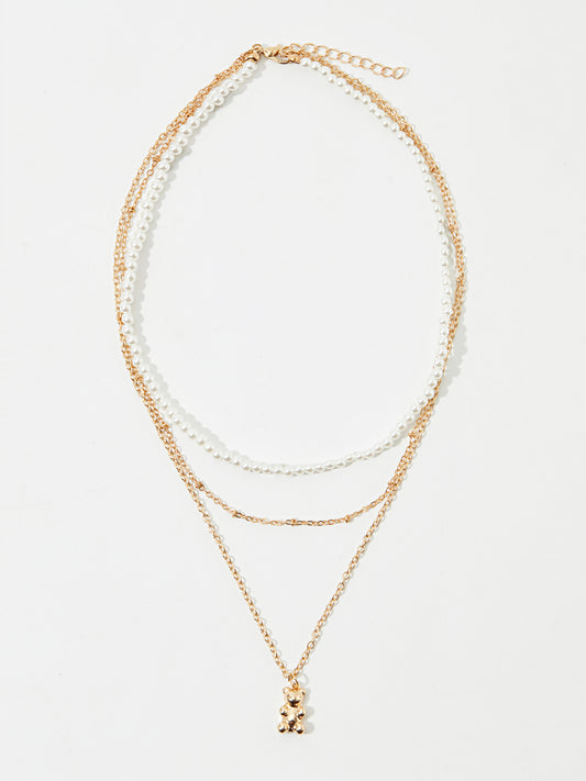 Bear Design Multi-Layer Necklace  120587