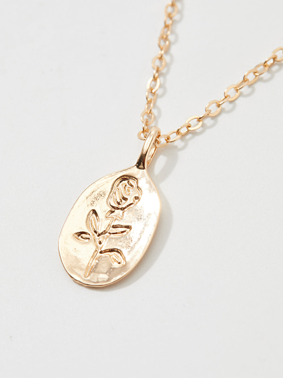 Flowers Embossed Necklace 120604