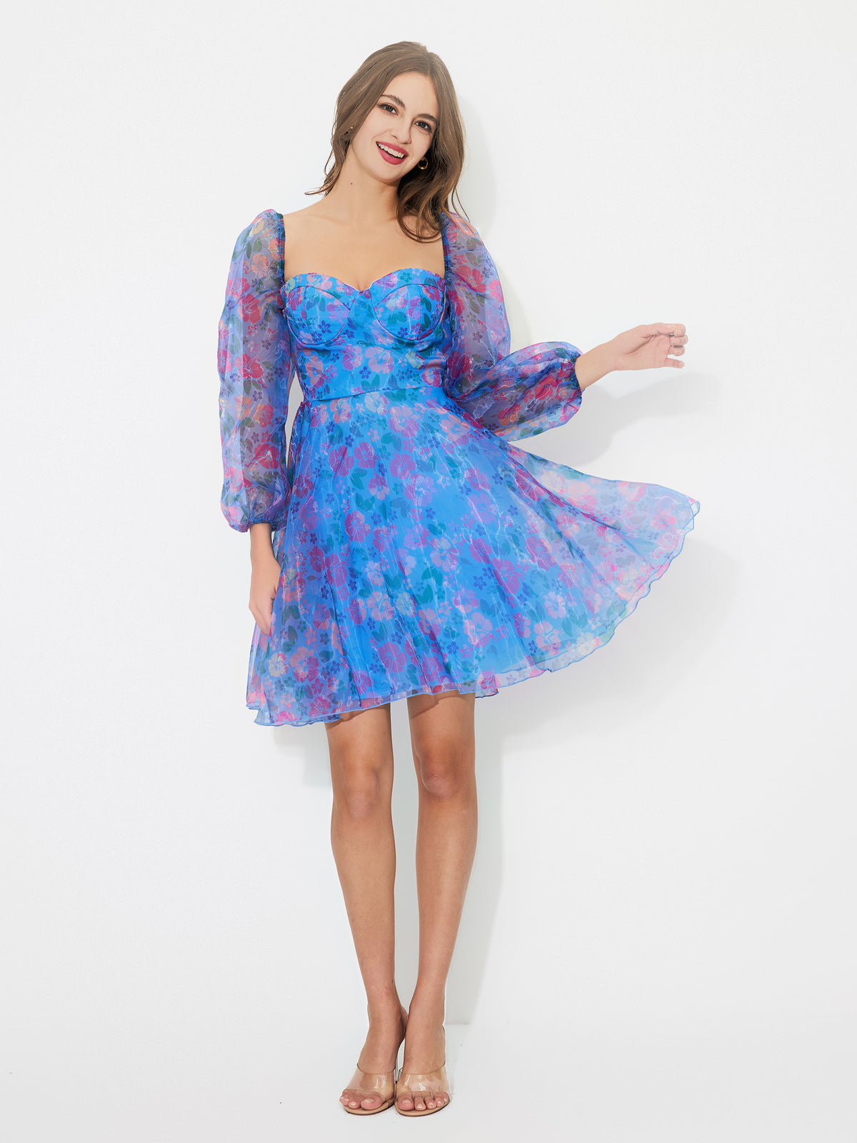 Sheer A-Line Dress 119889