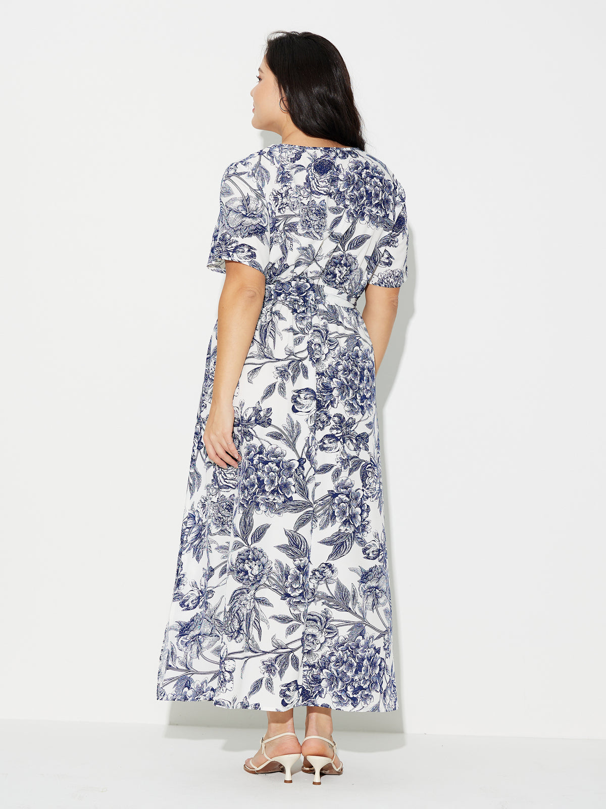 Plus Size Tied A-Line Dress 120656