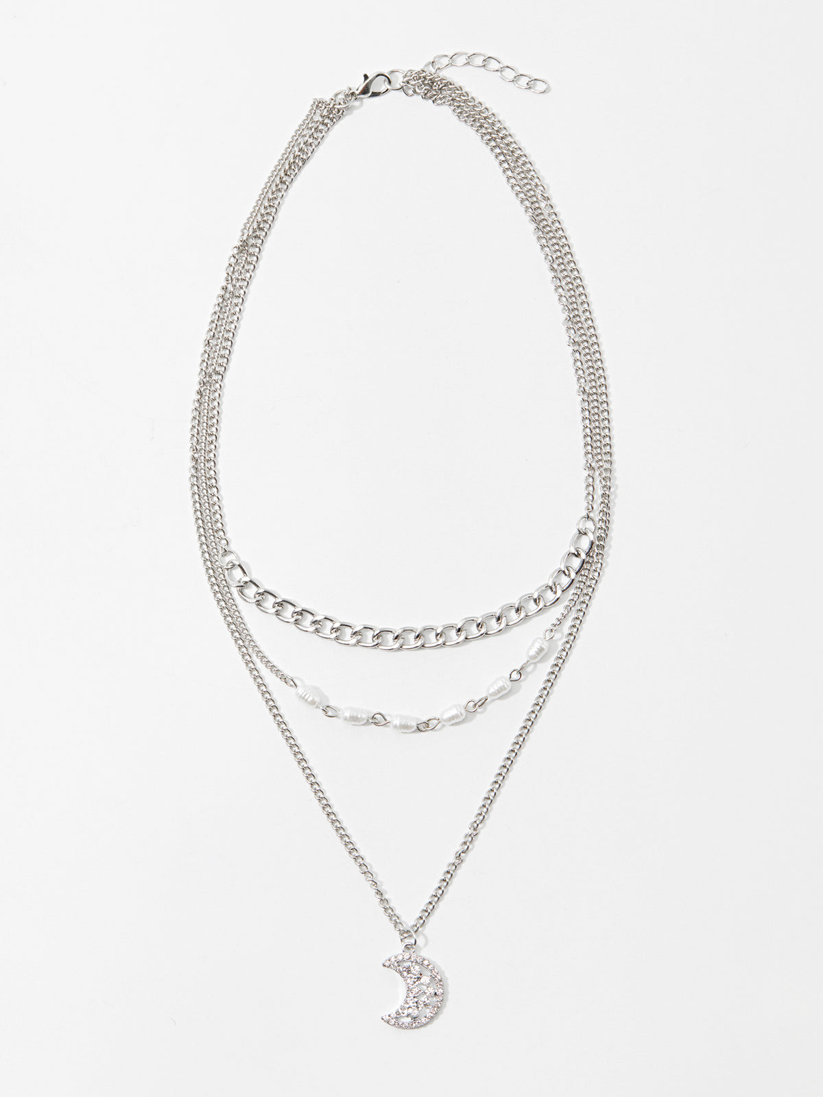 Crescent Shaped Multi-Layered Necklace 120580