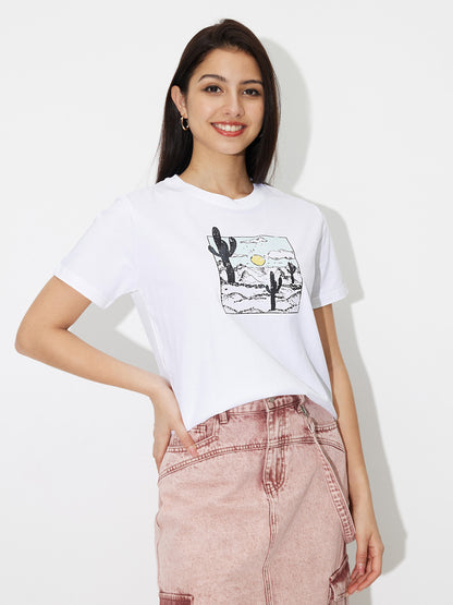 Printed Pullover T-Shirt 120401