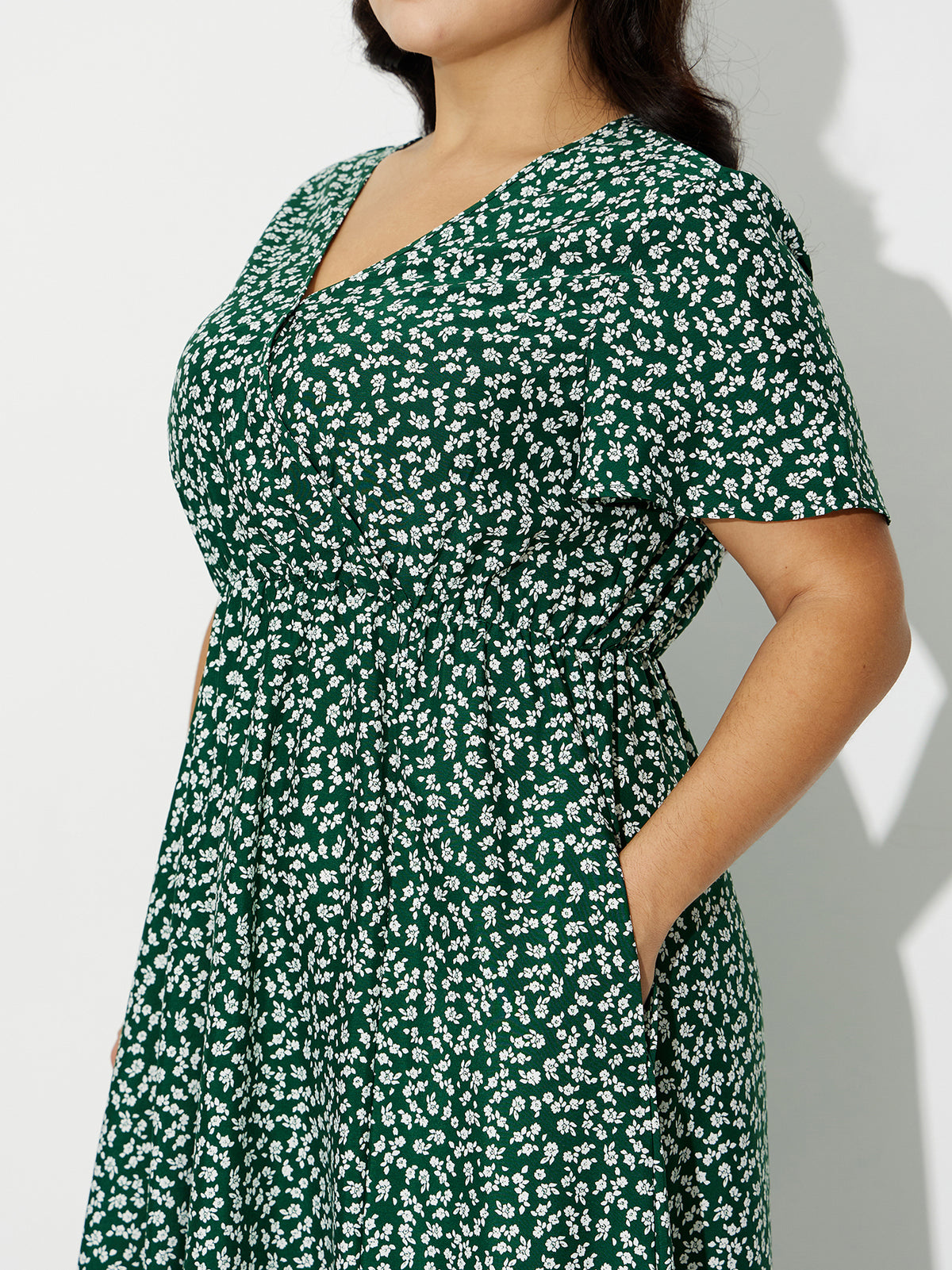 Plus Size Printed A-Line Dress 121183
