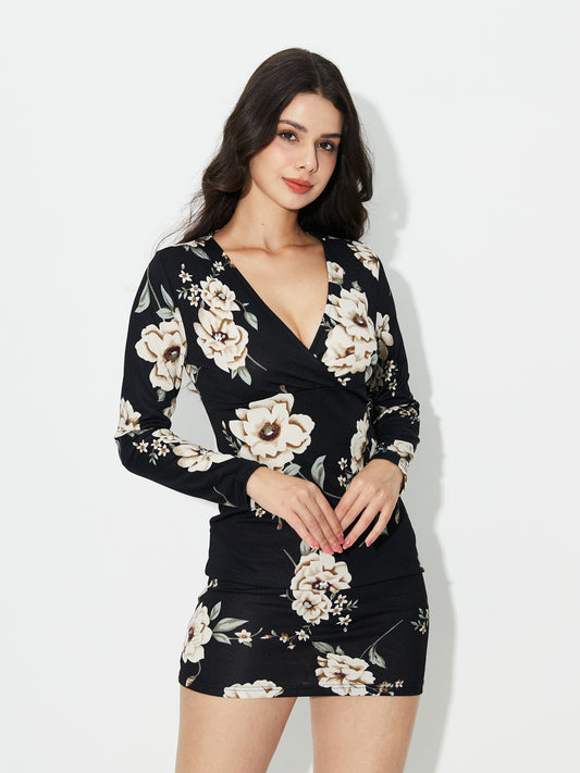 Printed Bodycon Dress 119847