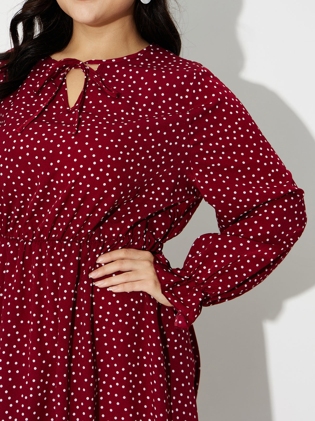 Plus Size Printed A-Line Dress 121342