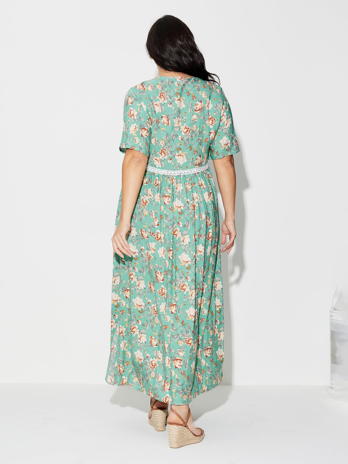 Plus Size Printed A-Line Dress 120637