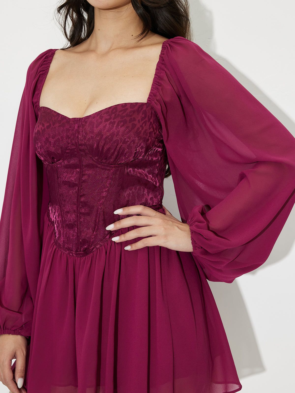Patchwork A-Line Dress 118252