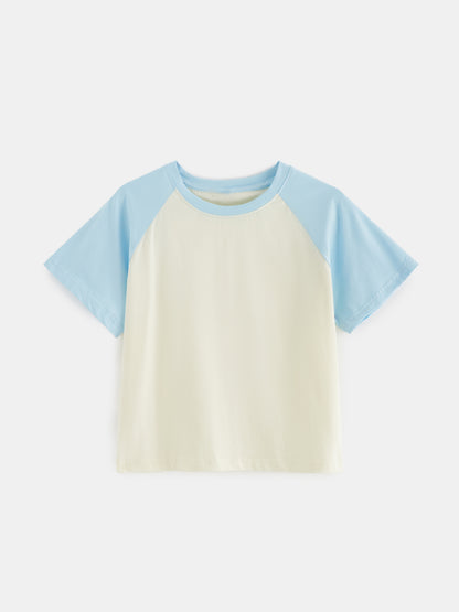 Raglan Sleeve Crop T-Shirt 121300