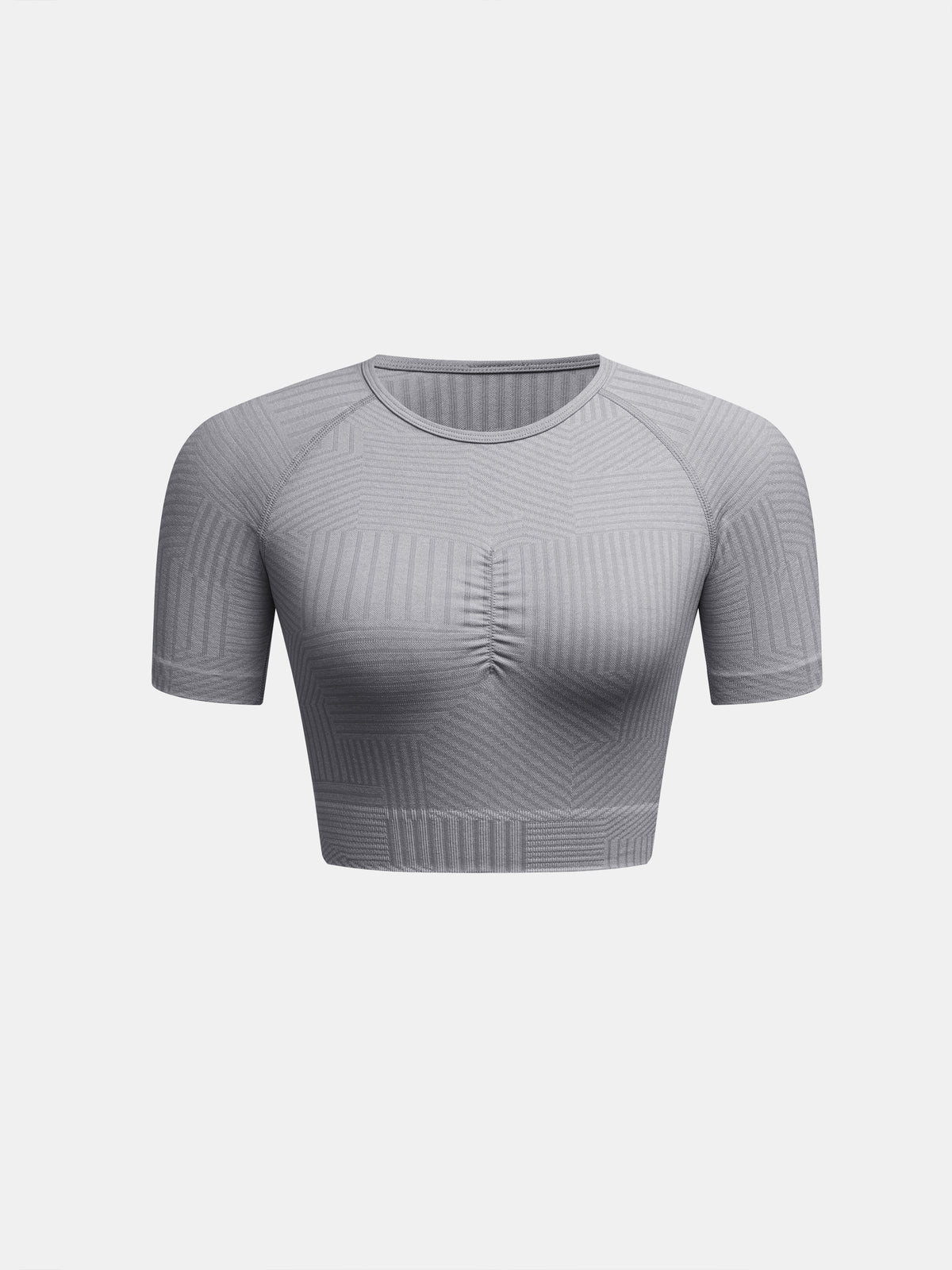 Striped Cropped Sports T-Shirt 120347