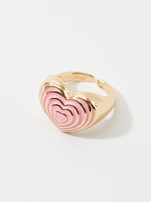 Heart Shaped Adjustable Ring 120933