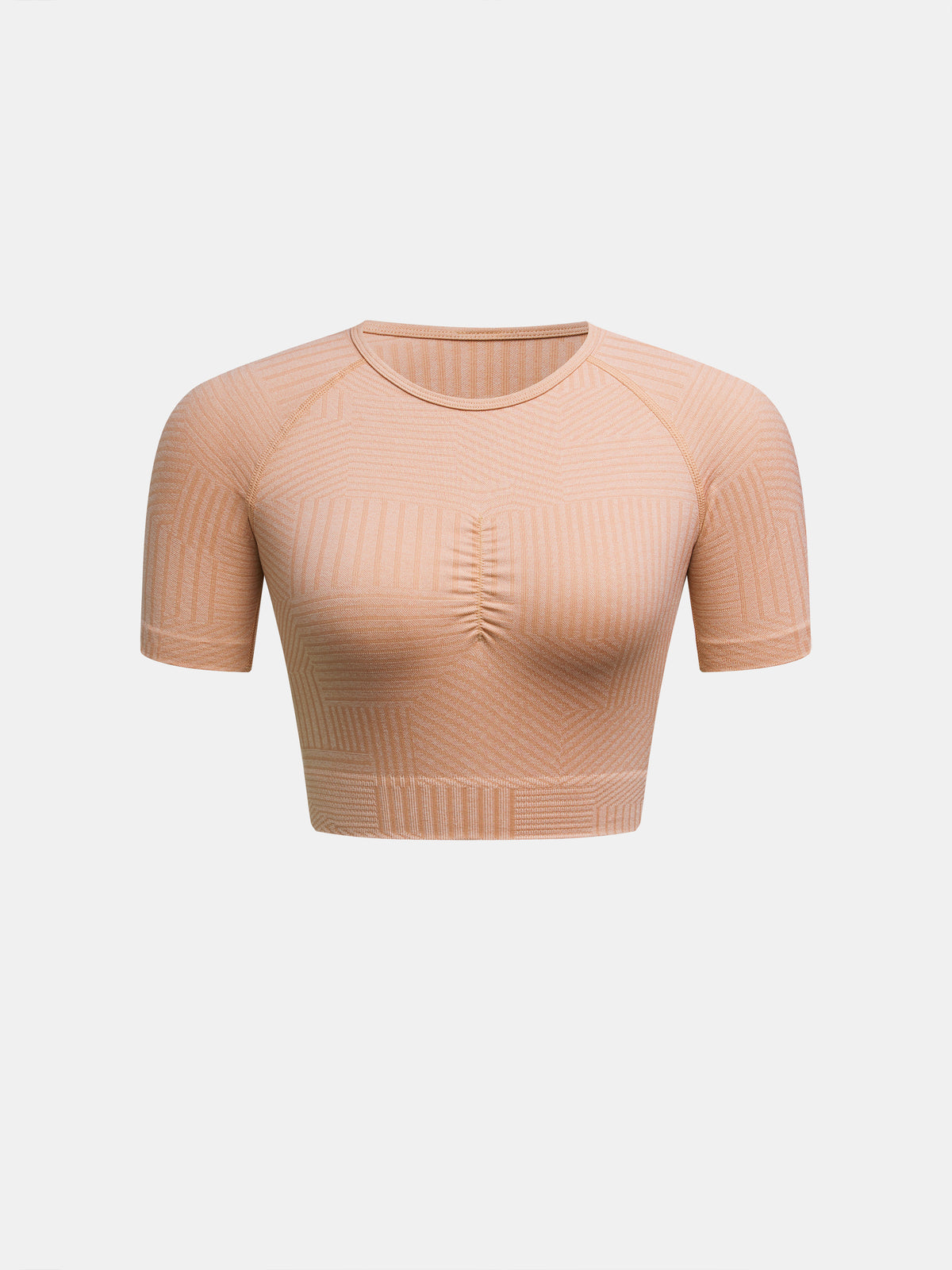 Striped Crop Sports T-Shirt 120349